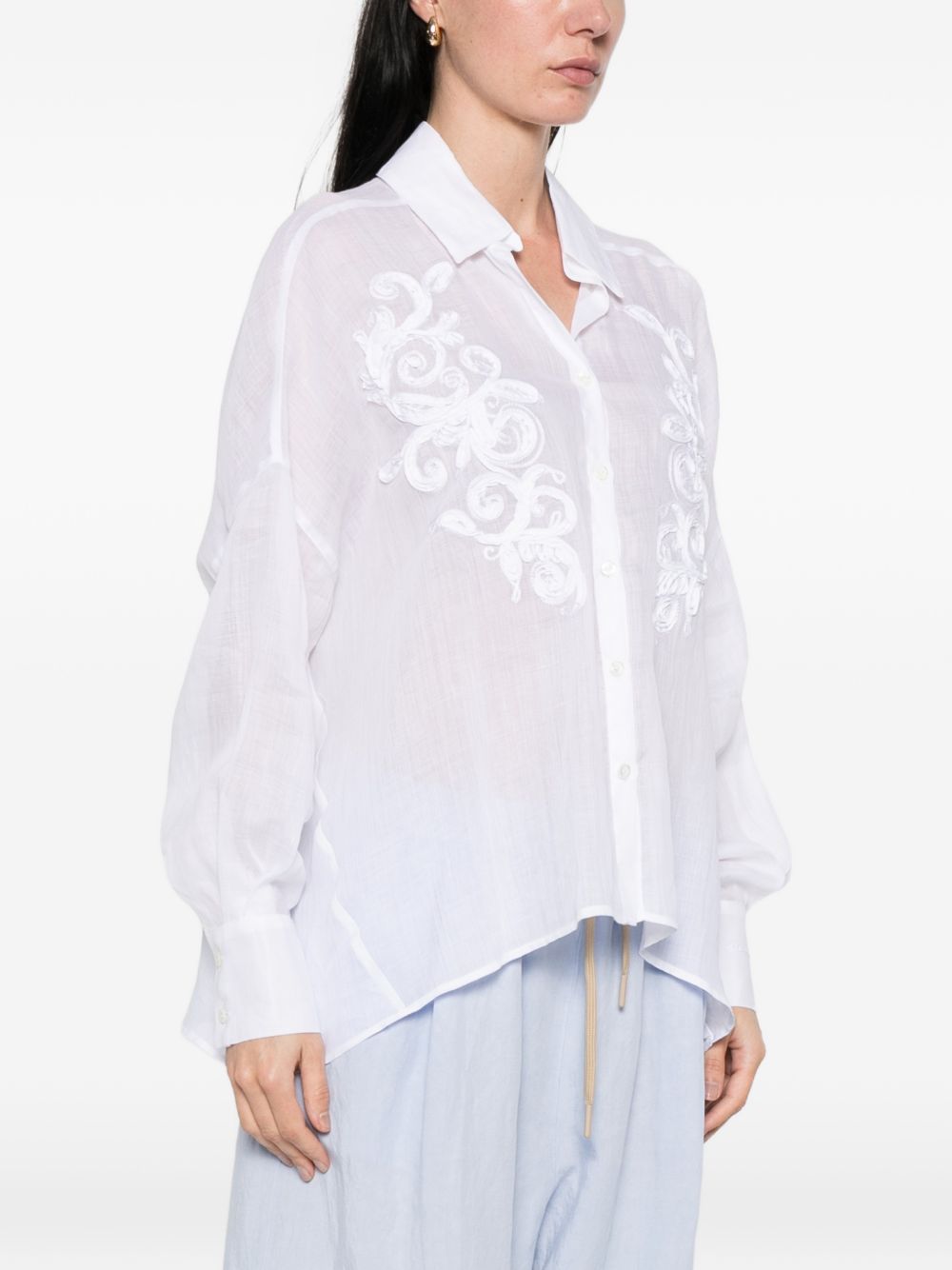 Ermanno Firenze Embrodiered shirt