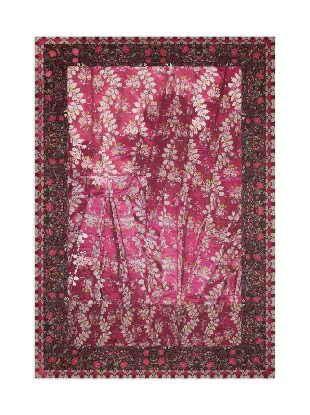 Pierre Louis Mascia Printed silk and cotton scarf