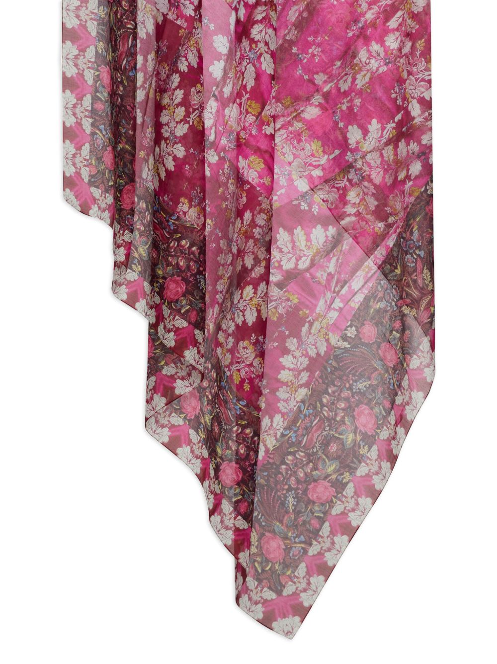 Pierre Louis Mascia Printed silk and cotton scarf