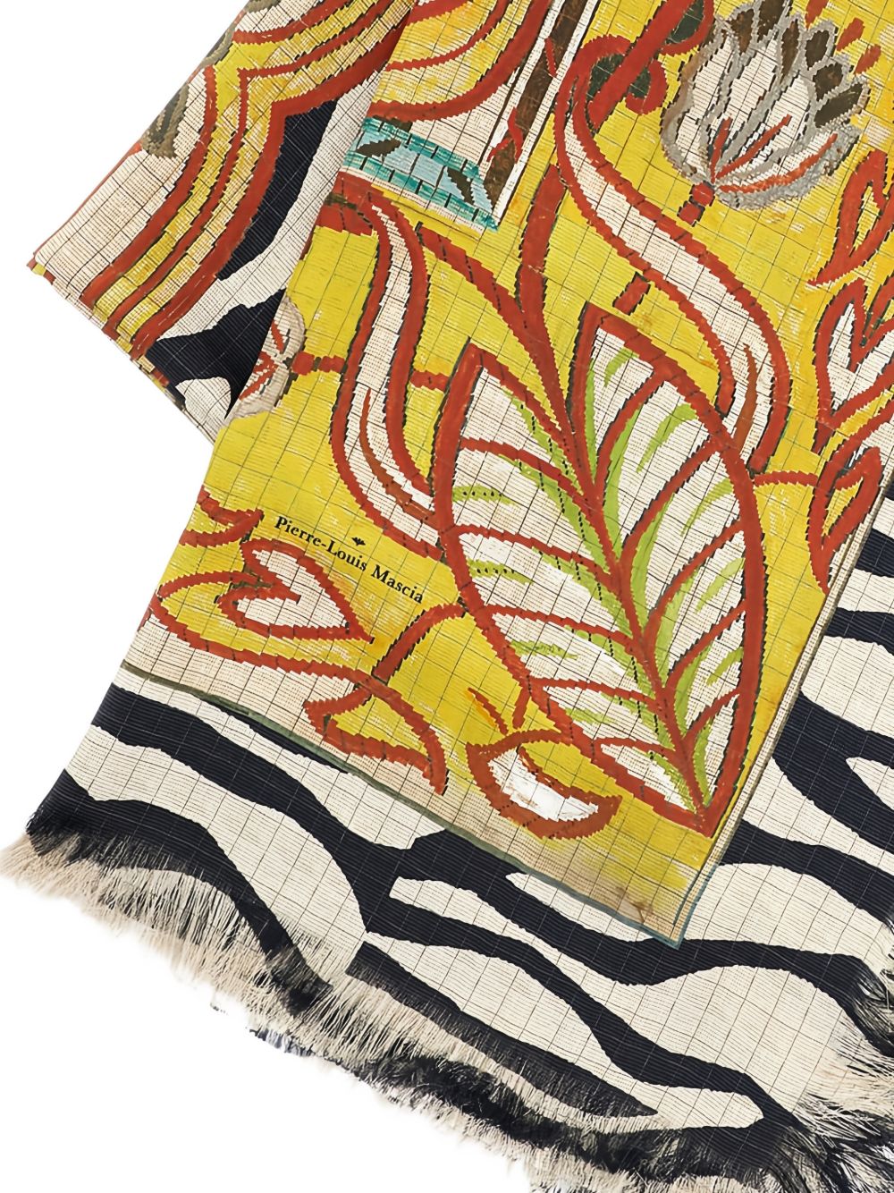 Pierre Louis Mascia Printed silk scarf