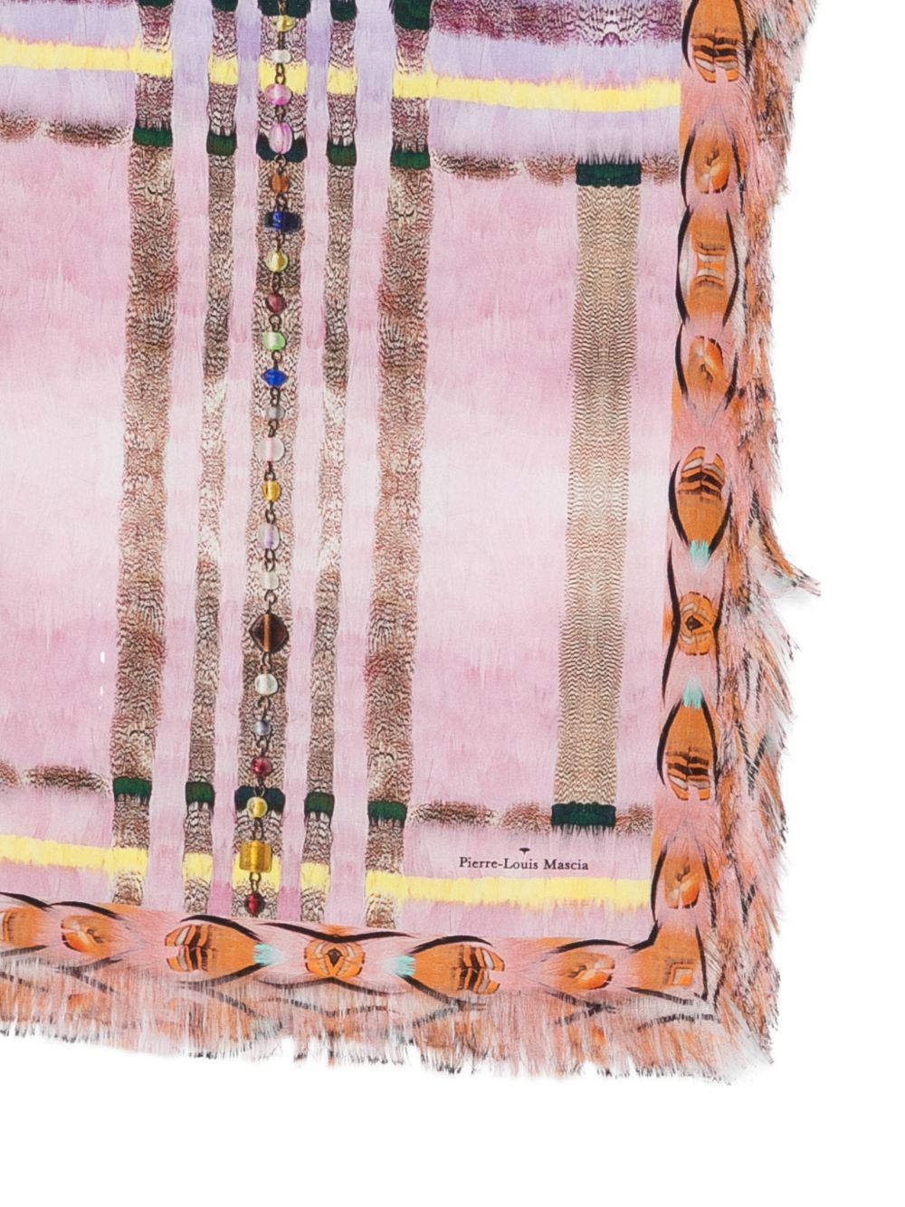 Pierre Louis Mascia Printed silk scarf