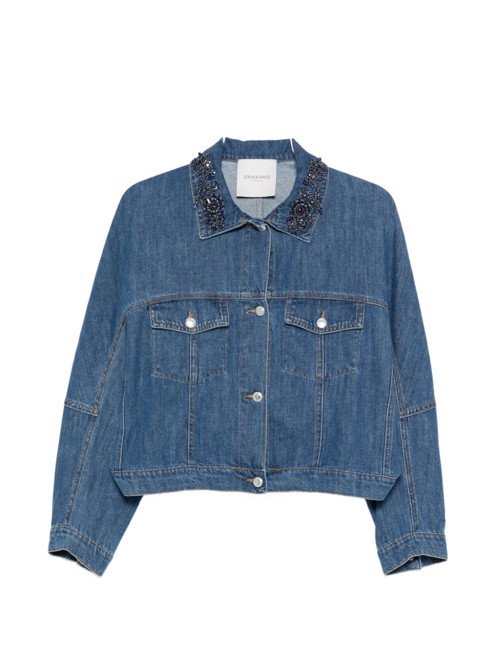 Ermanno Firenze Embroidered denim jacket