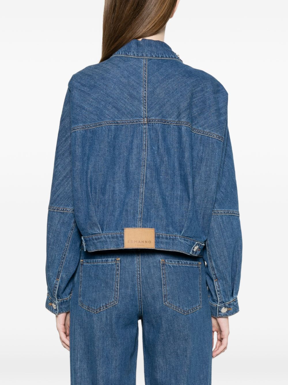 Ermanno Firenze Embroidered denim jacket