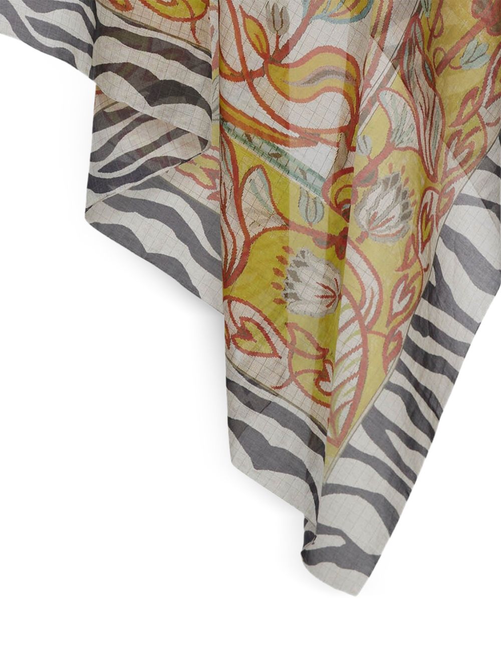 Pierre Louis Mascia Printed silk and cotton scarf