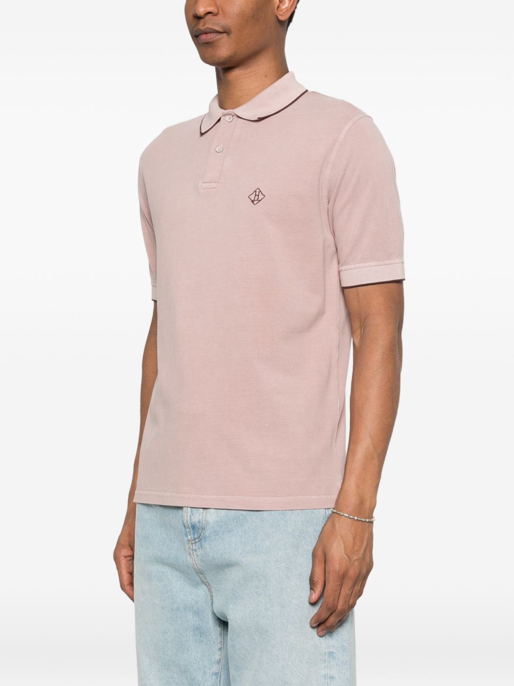 Herno Logo cotton polo shirt