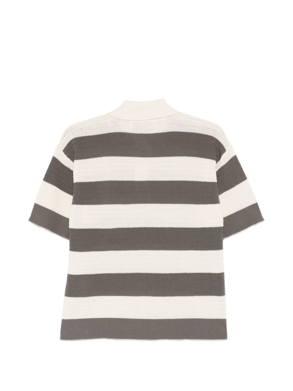 Ami Paris Ami De Coeur striped polo shirt