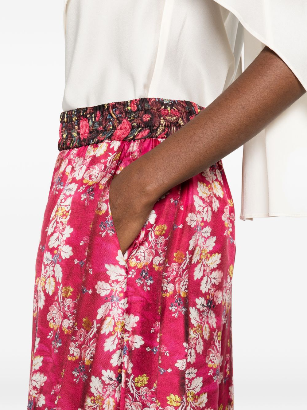 Pierre Louis Mascia Printed silk trousers