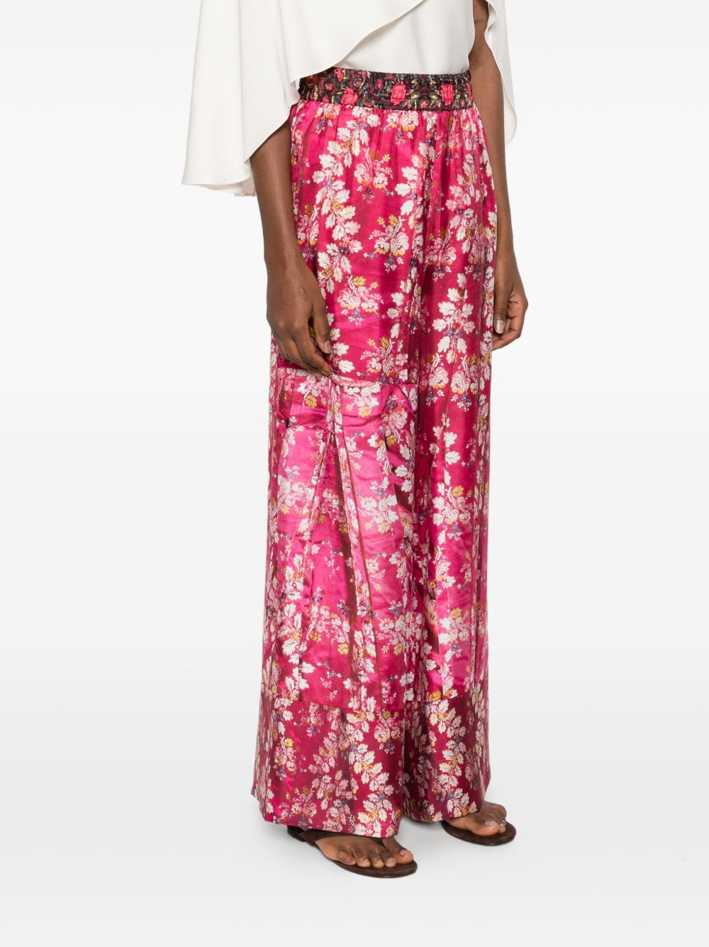 Pierre Louis Mascia Printed silk trousers
