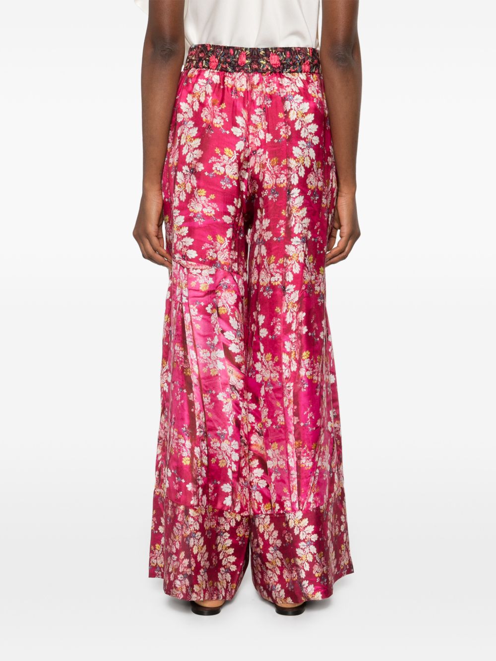 Pierre Louis Mascia Printed silk trousers