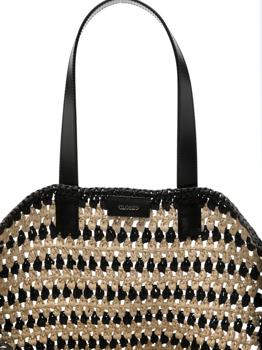 Closed Straw tote bag