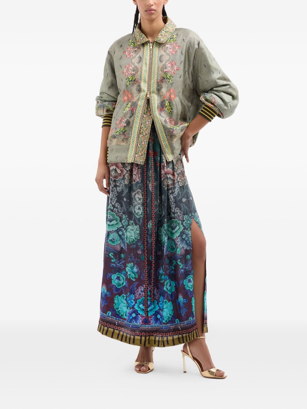 Pierre Louis Mascia Printed silk dress