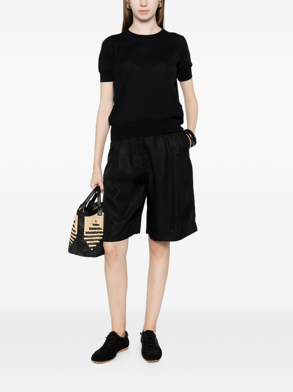 Ct Plage Cotton and silk crewneck sweater