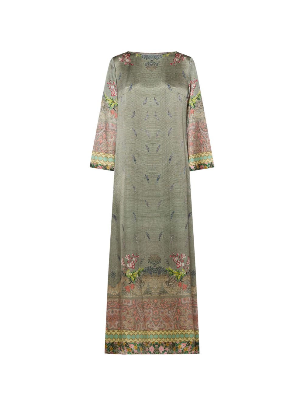 Pierre Louis Mascia A-line silhouette Printed silk dress