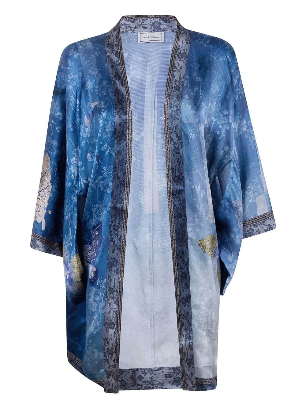 Pierre Louis Mascia Printed silk kimono