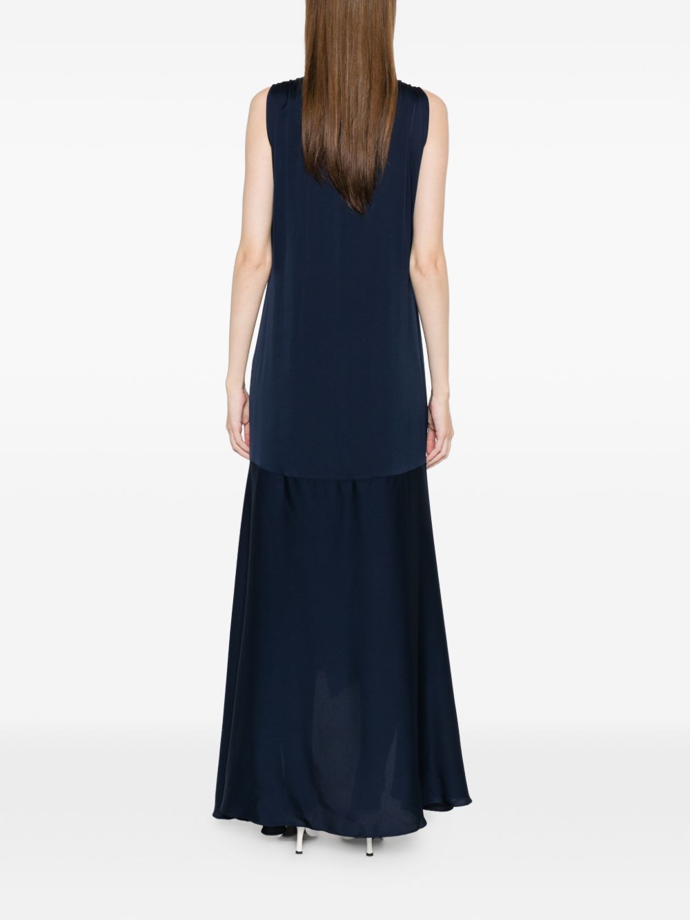Silk95Five A-line skirt Shangri silk long dress