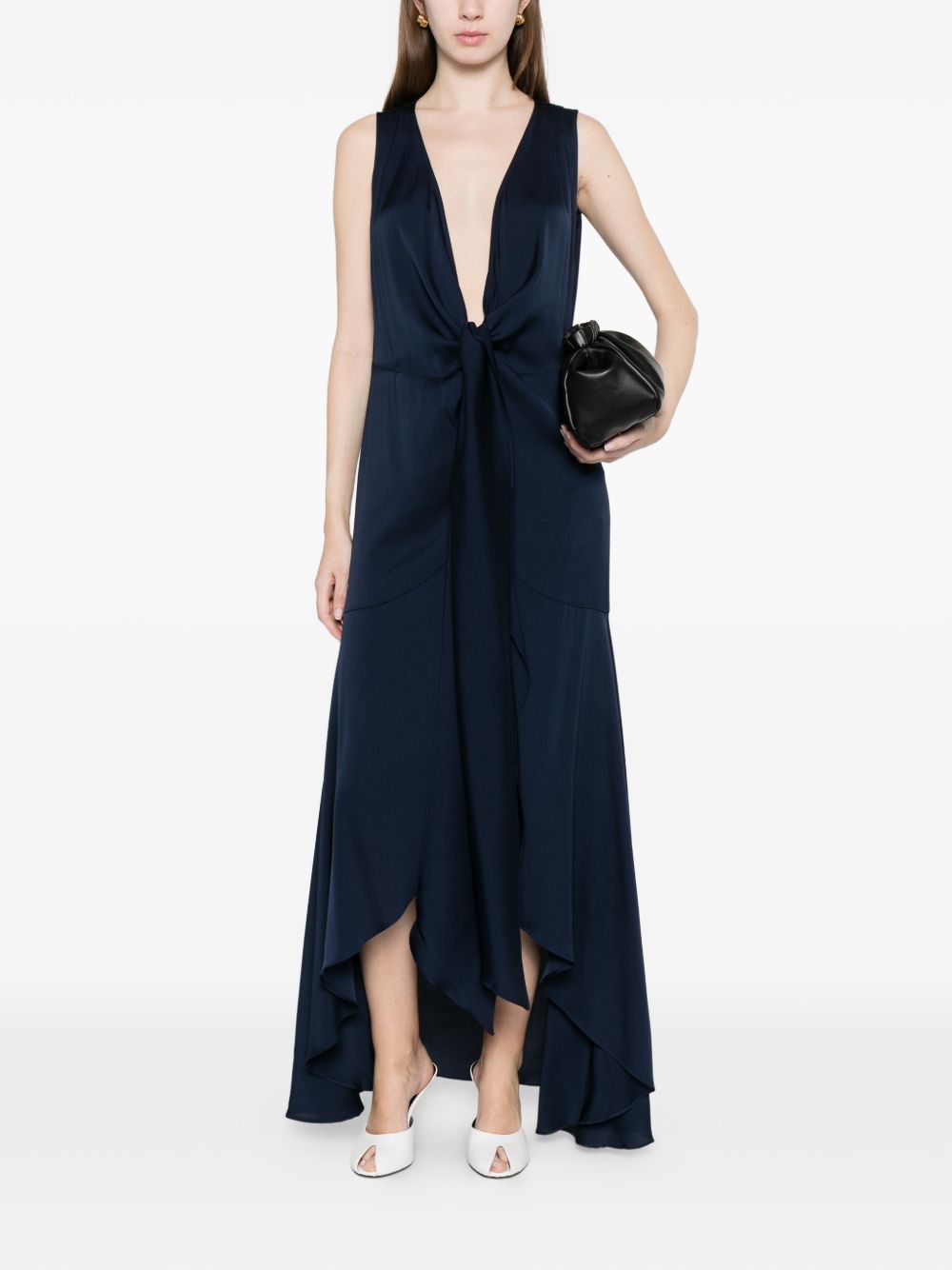 Silk95Five A-line skirt Shangri silk long dress