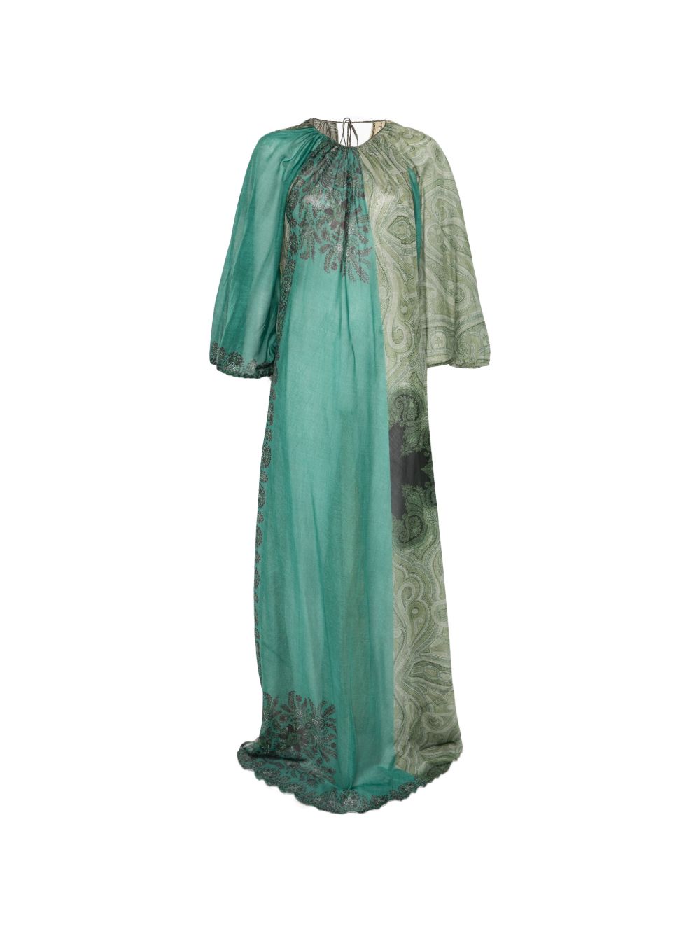 Pierre Louis Mascia Pritned cotton and silk dress