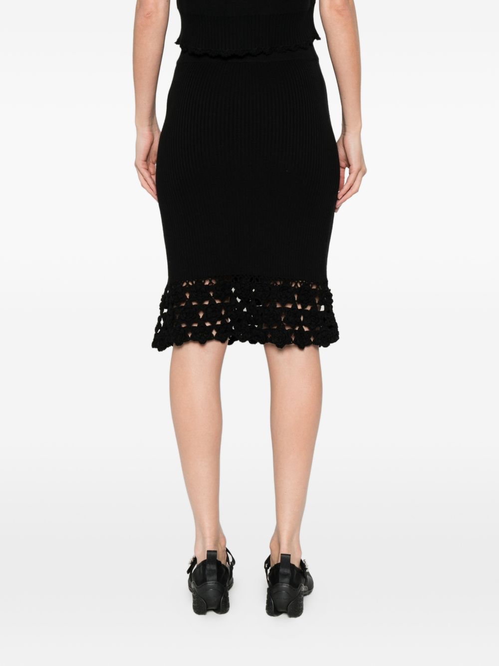 Ganni Crochet long skirt