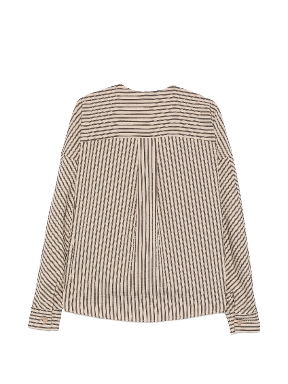 Alysi V-neck Striped blouse