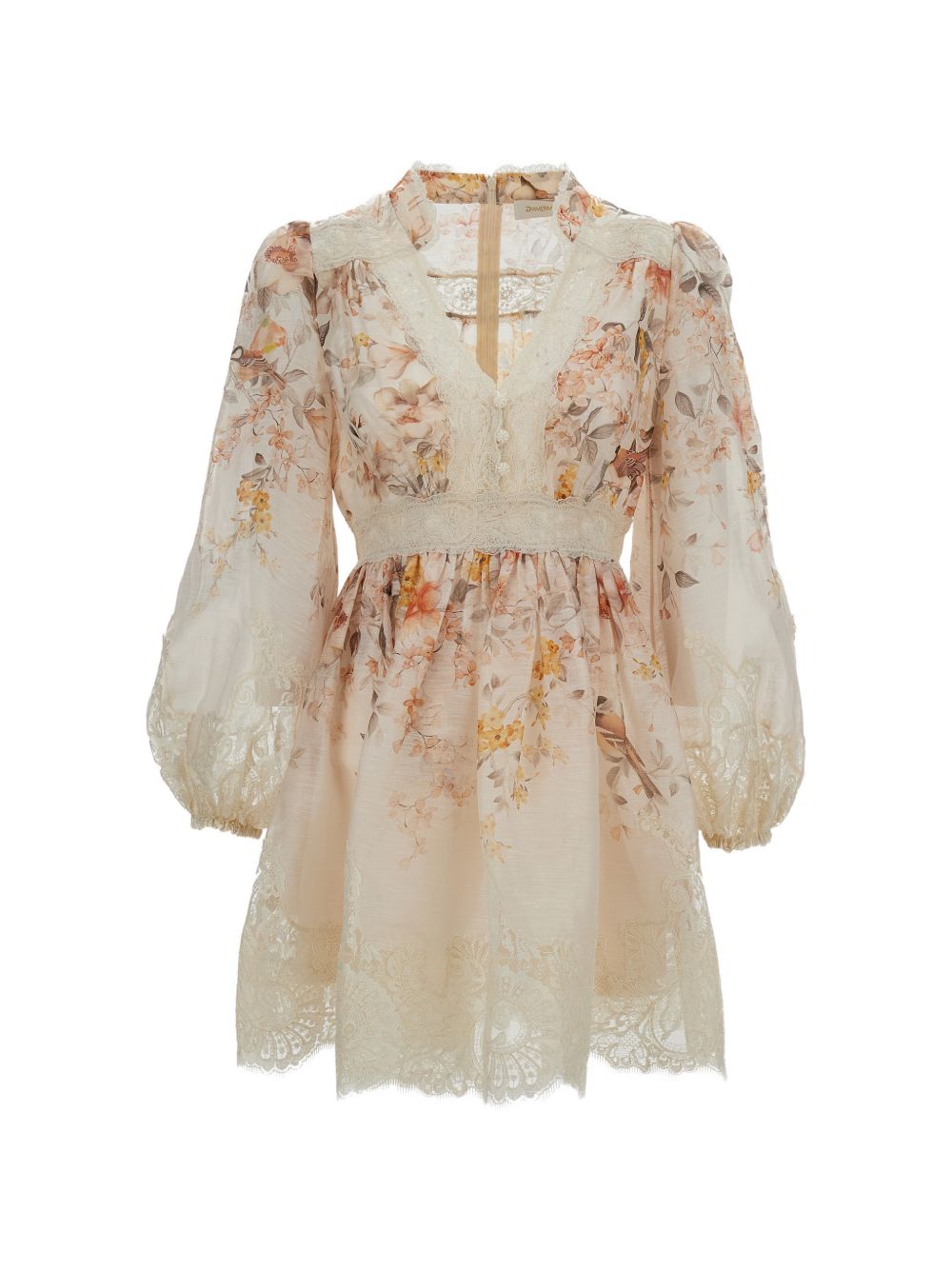 Zimmermann V-neck balloon sleeves Luna lantern dress