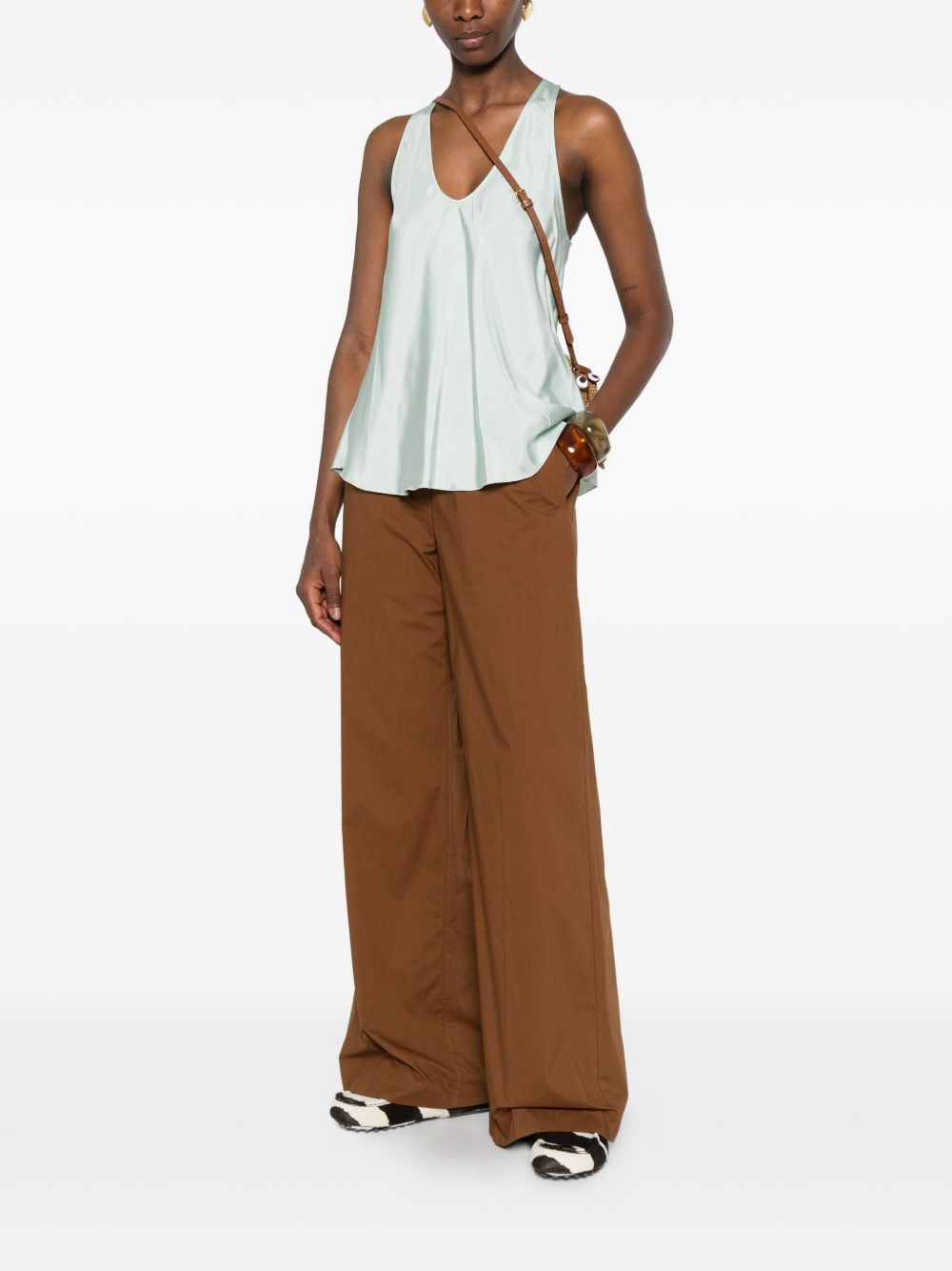 Forte Forte V-neck sleeveless Twill tank top