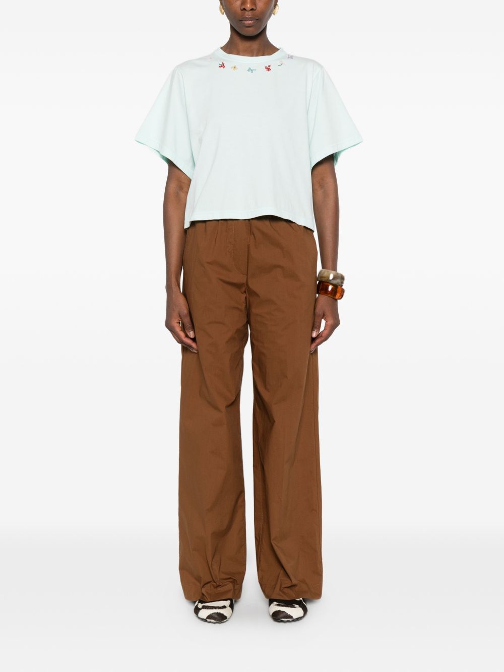 Forte Forte Embroidered cotton t-shirt