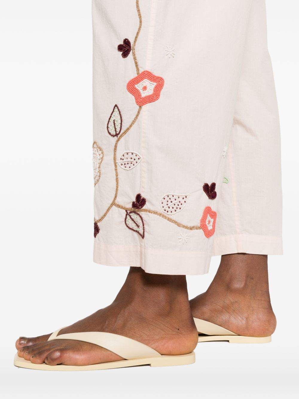 Forte Forte Embroidered cotton trousers