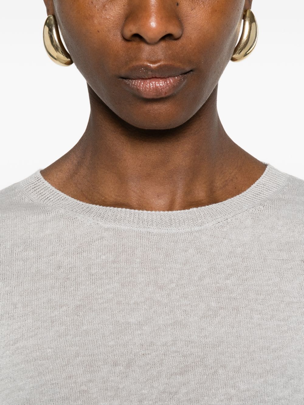 Base Linen and cotton blend sweater