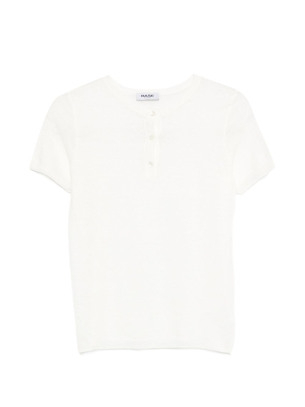 Base Linen and cotton blend t-shirt