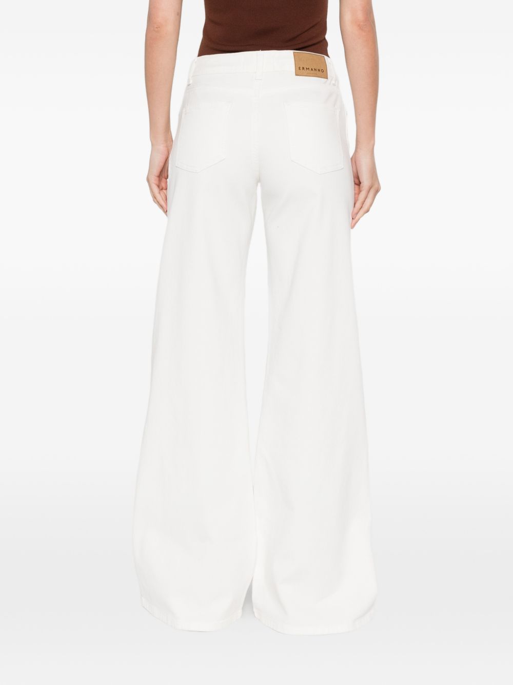 Ermanno Firenze Embroidered denim jeans