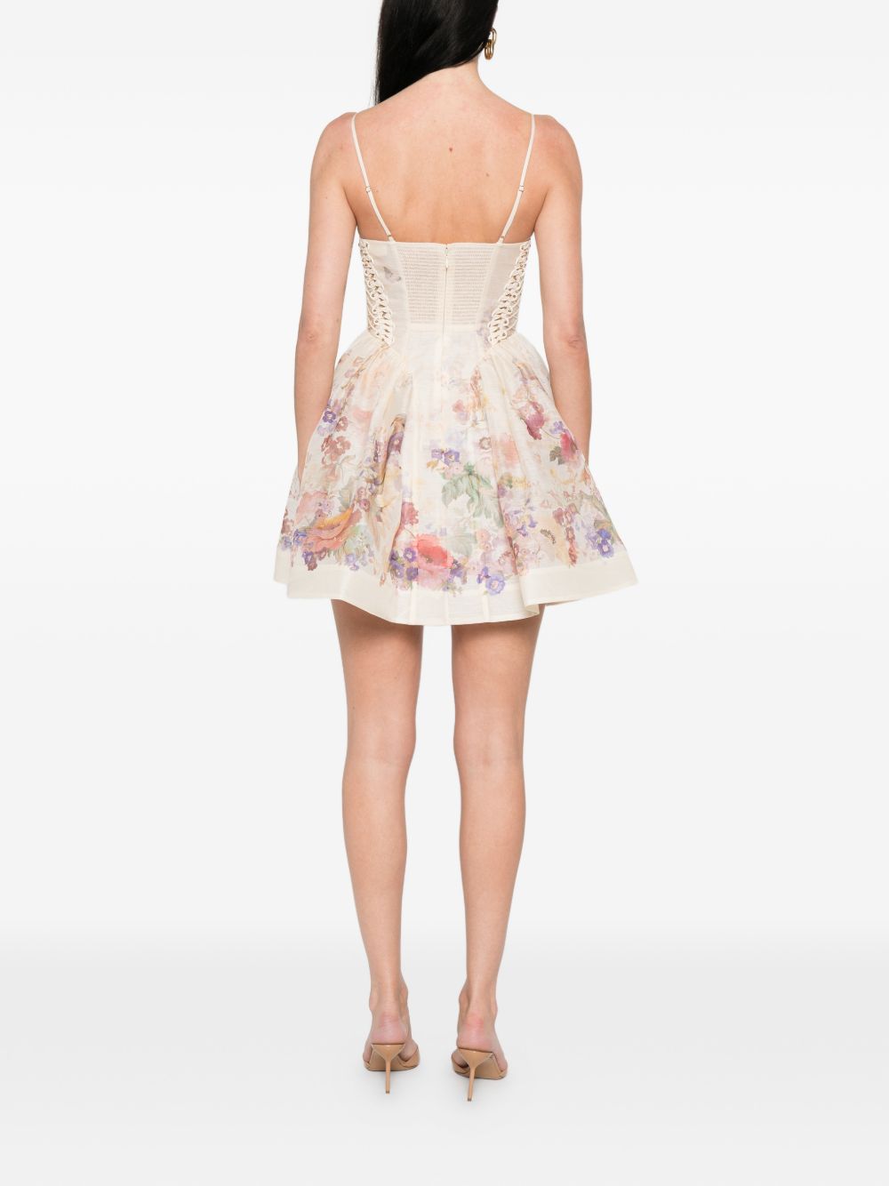 Zimmermann Alchemy linen and silk mini dress