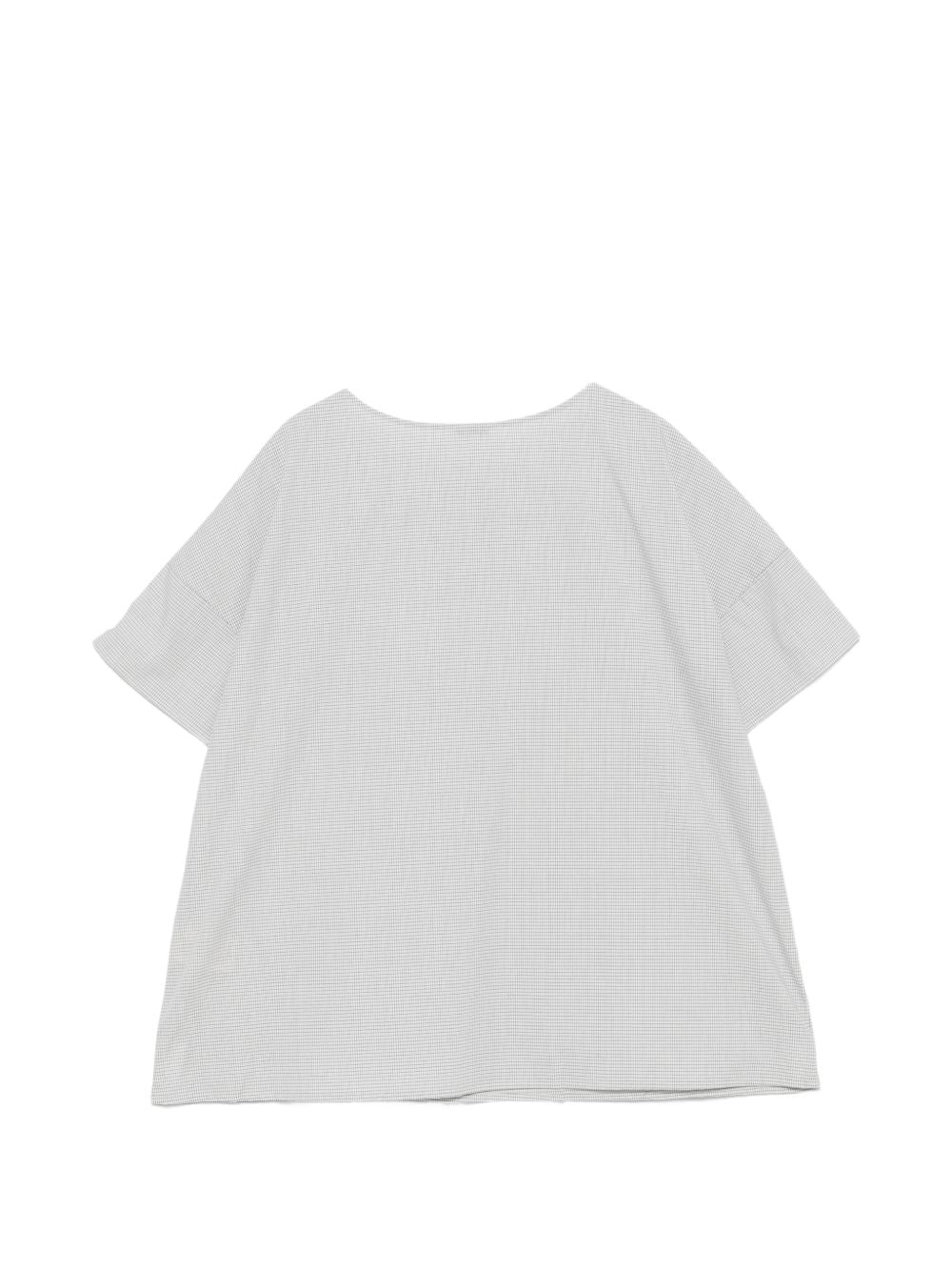 Apuntob Checked cotton t-shirt