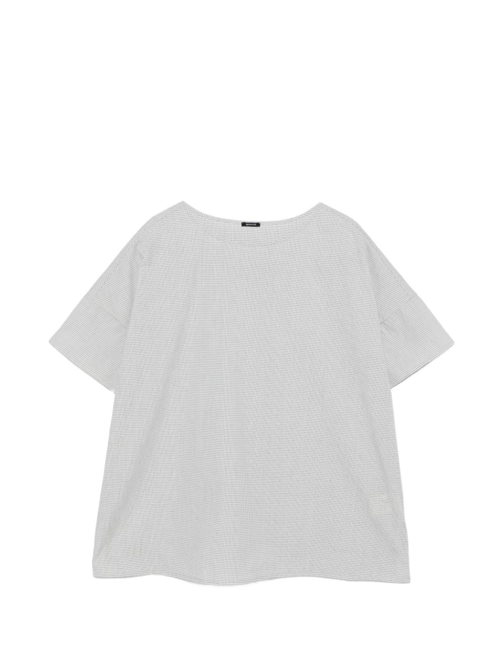 Apuntob Checked cotton t-shirt
