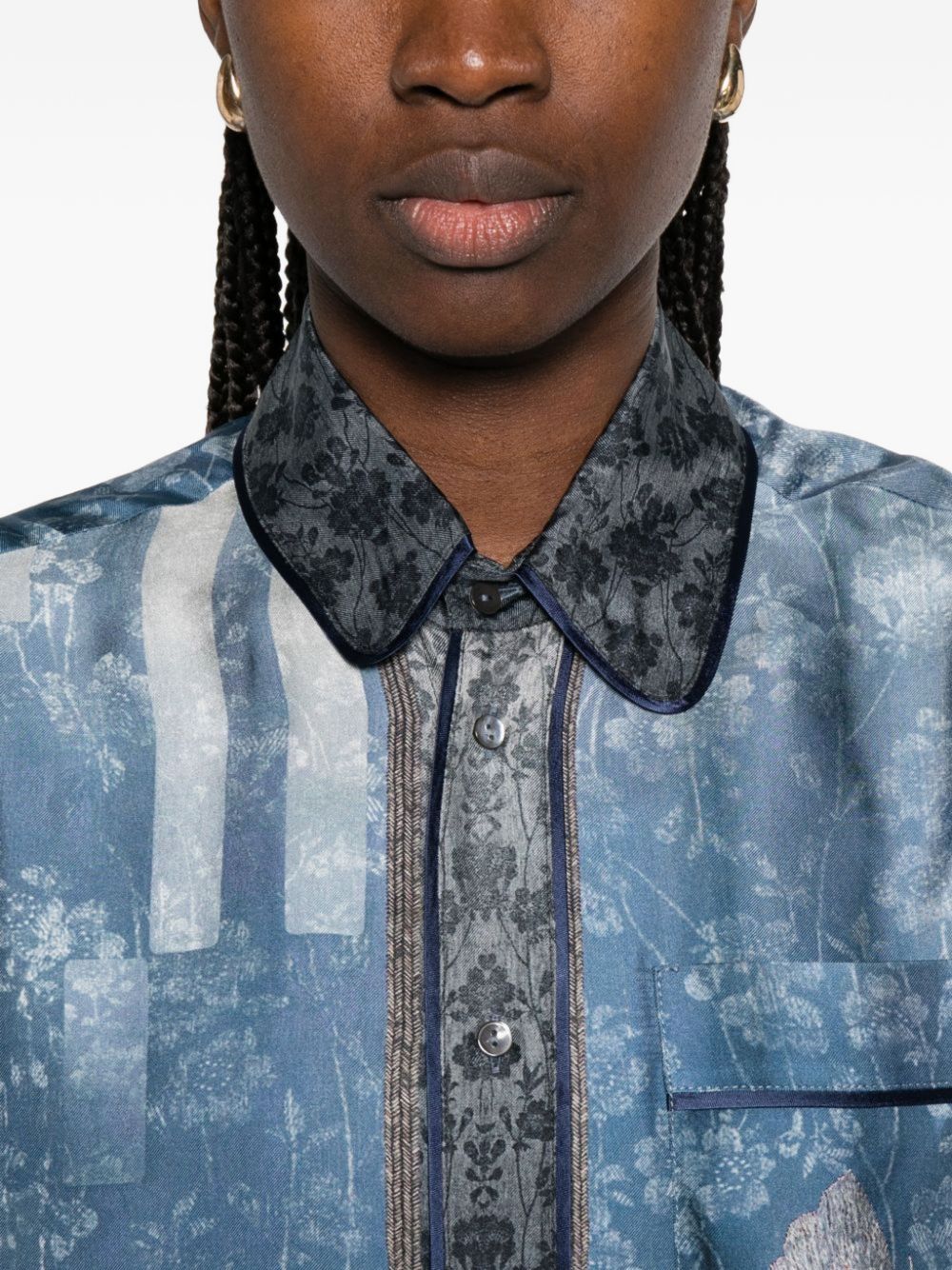 Pierre Louis Mascia Printed silk shirt