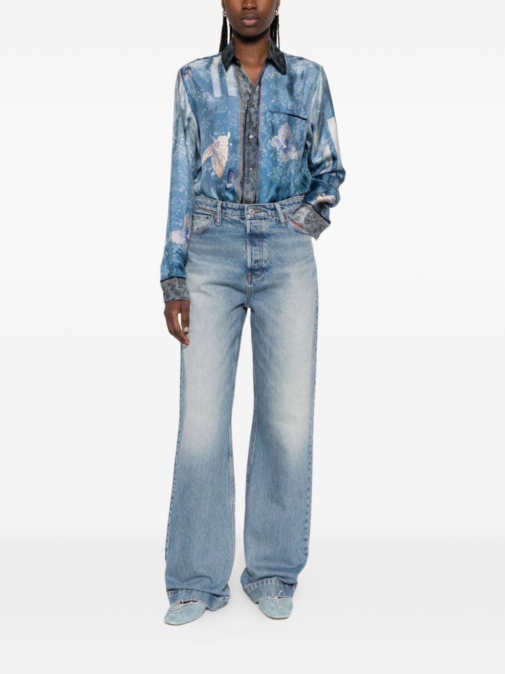 Pierre Louis Mascia Printed silk shirt