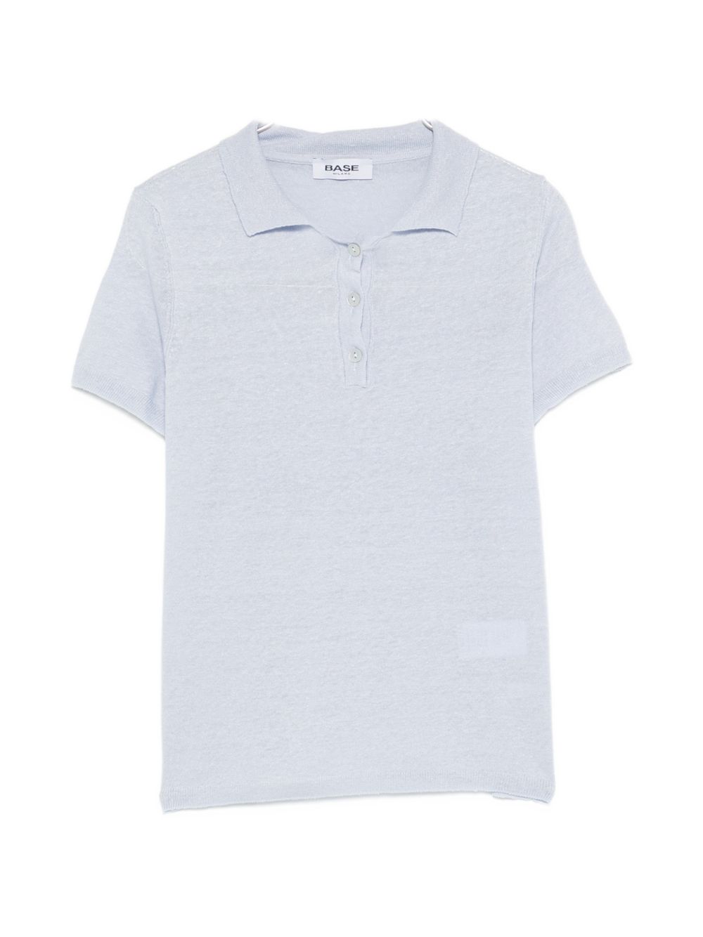 Base Linen and cotton blend polo shirt