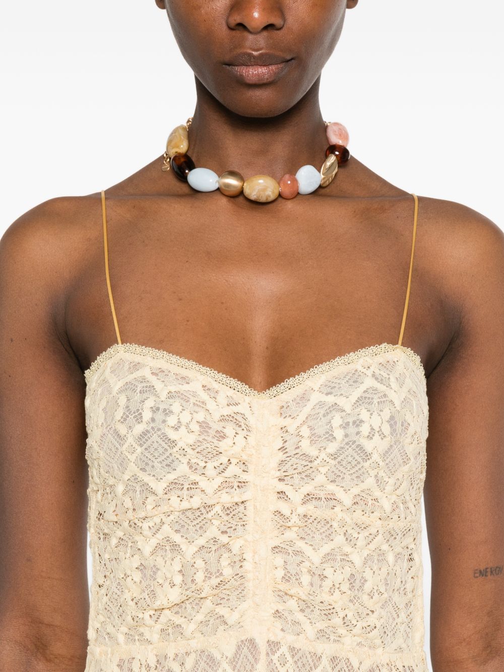 Forte Forte Lace bustier dress