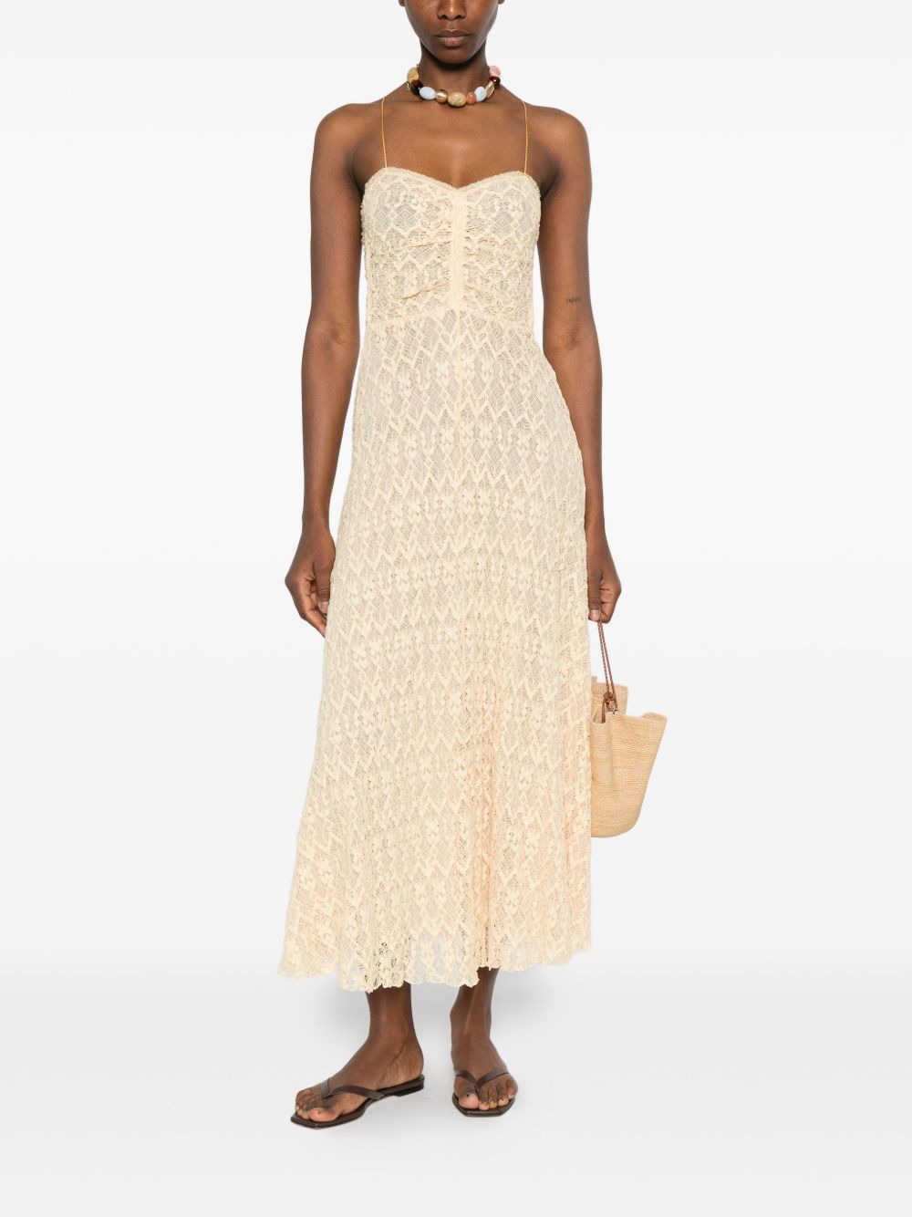 Forte Forte Lace bustier dress
