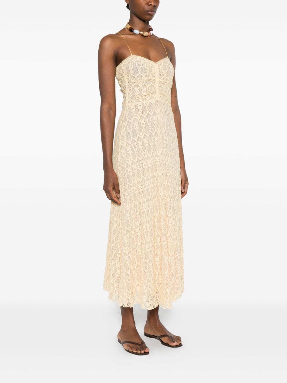 Forte Forte Lace bustier dress
