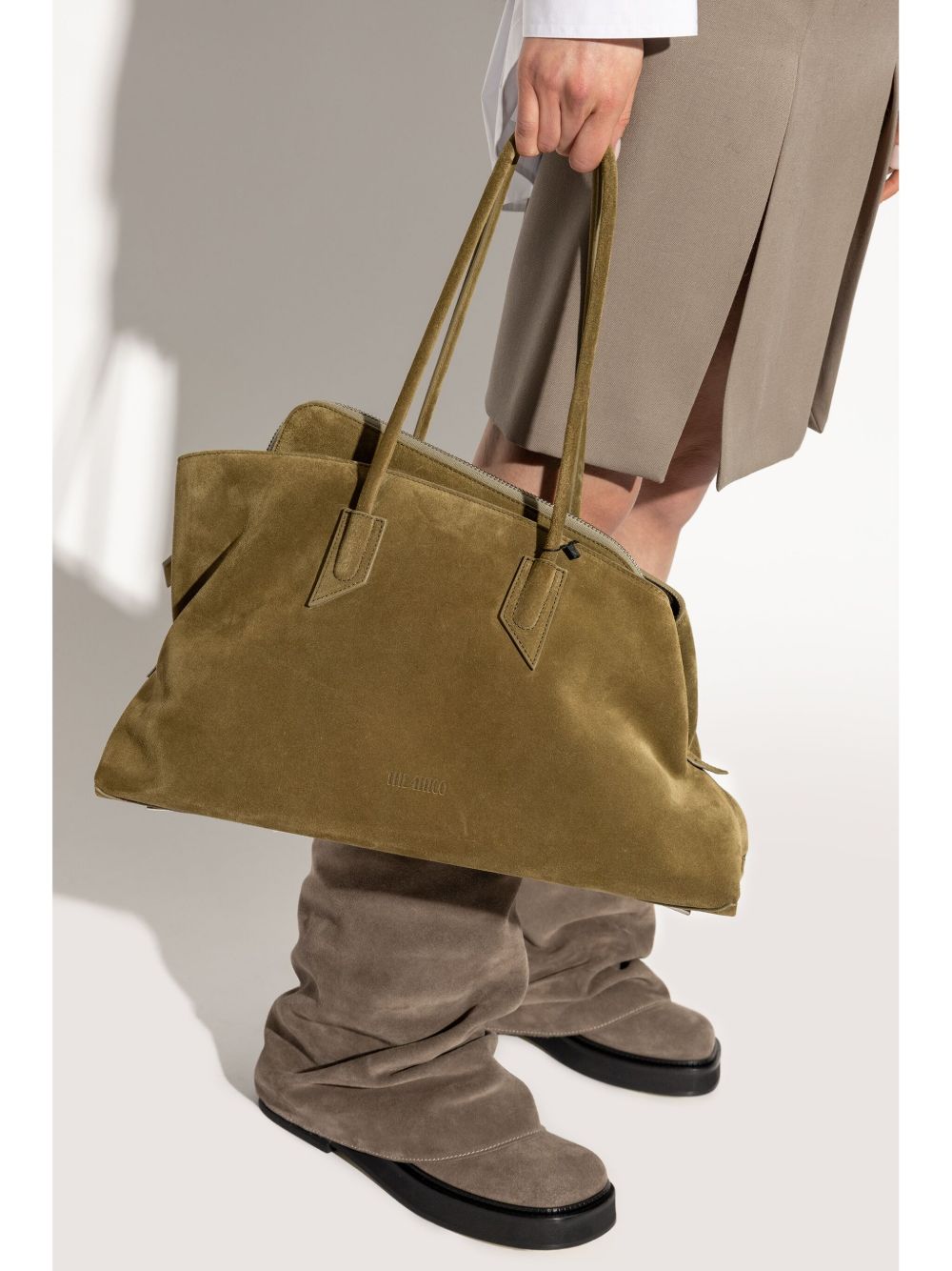 The Attico La Passeggiata leather shoulder bag