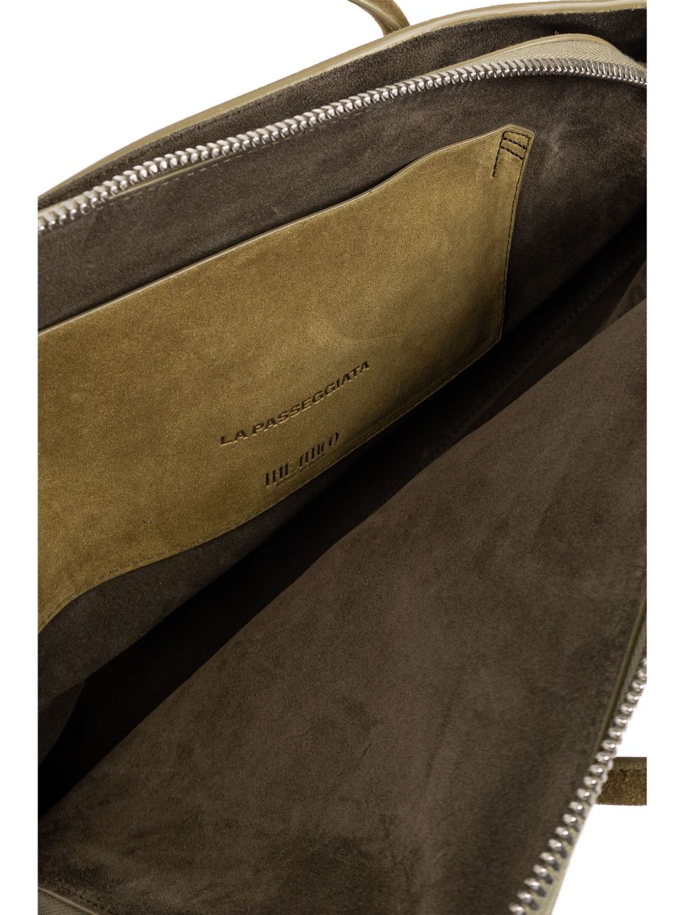 The Attico La Passeggiata leather shoulder bag