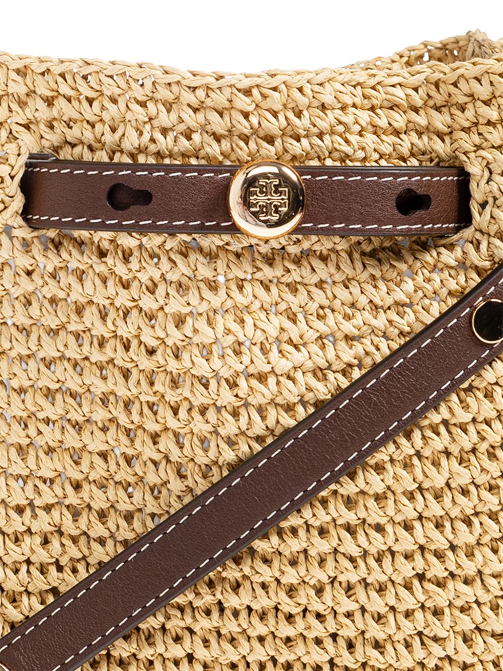 Tory Burch Romy straw bucket bag