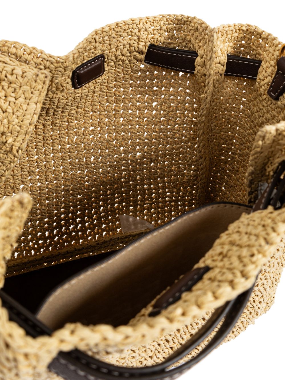 Tory Burch Romy straw bucket bag