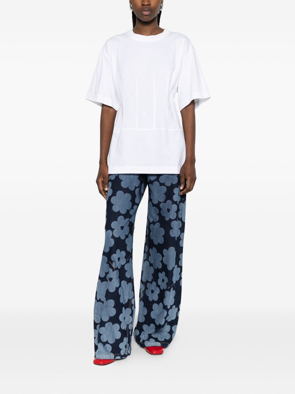 Alessandro Enriquez Printed denim jeans