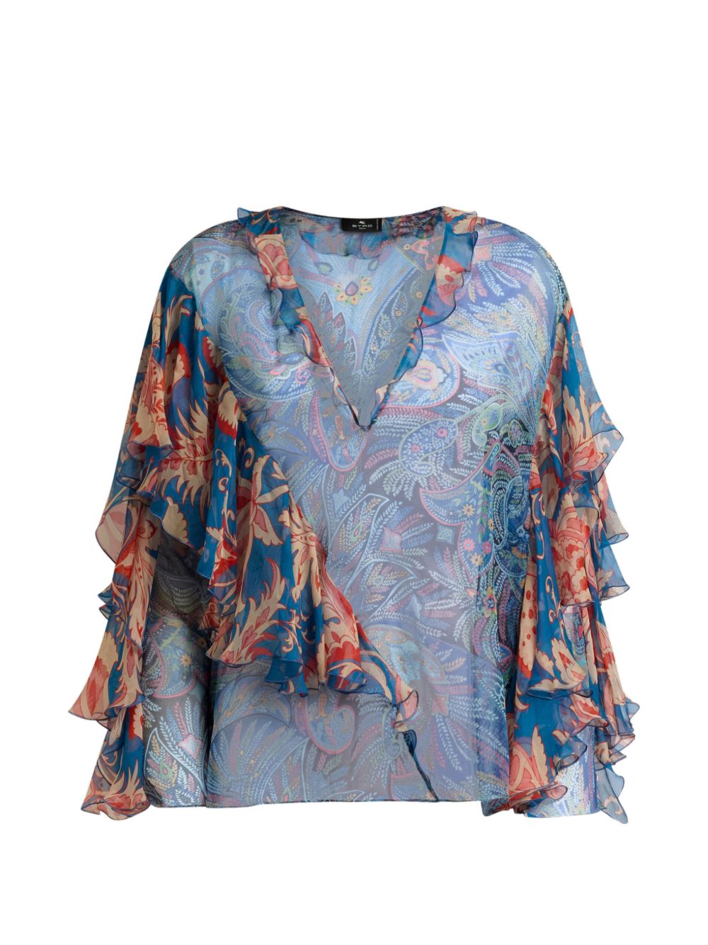 Etro Printed silk blouse