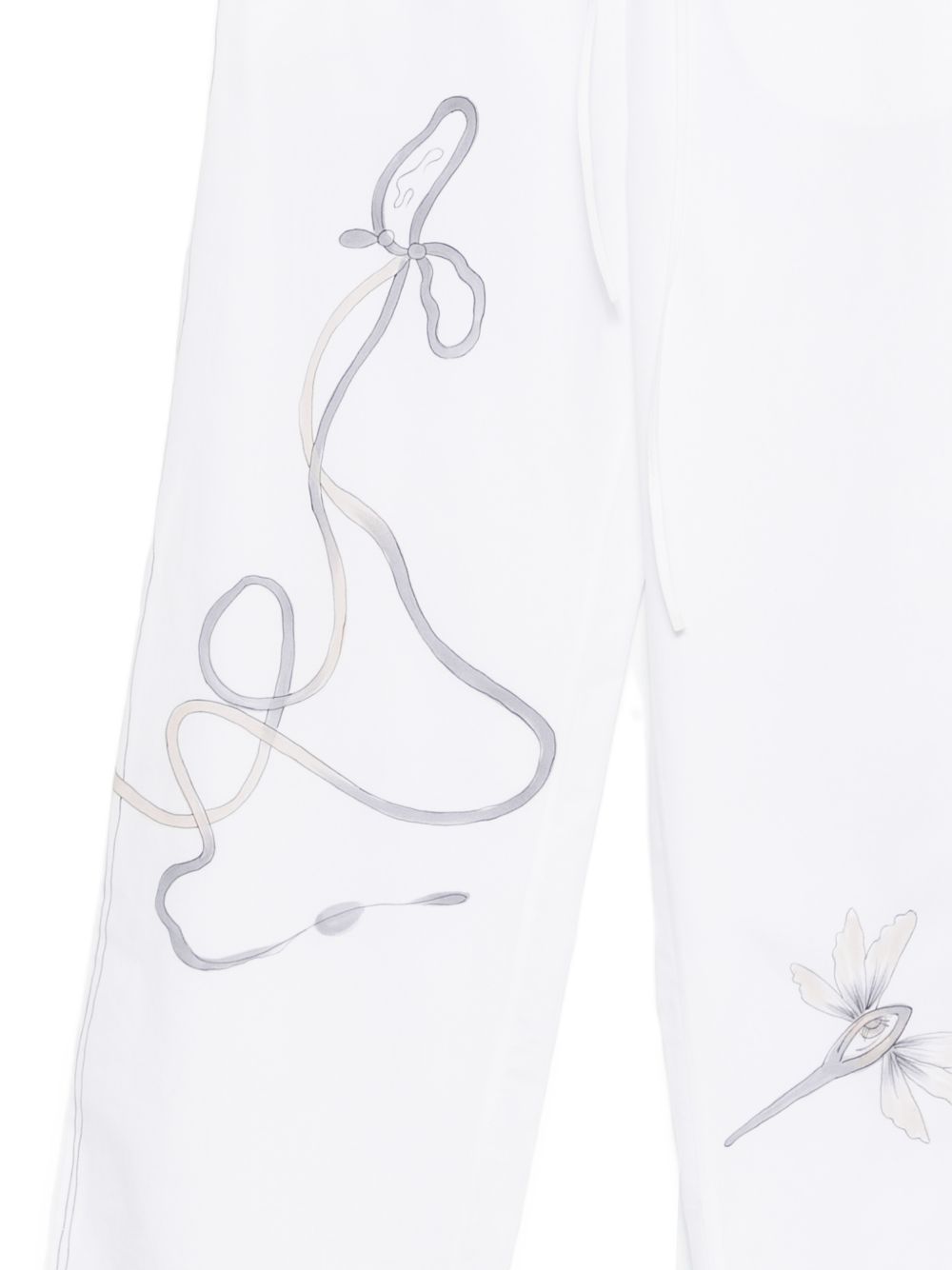 Alysi Printed cotton trousers