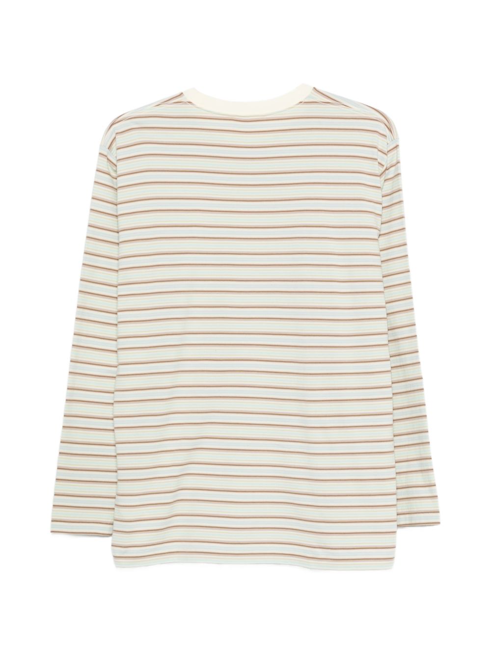 Auralee Striped cotton t-shirt