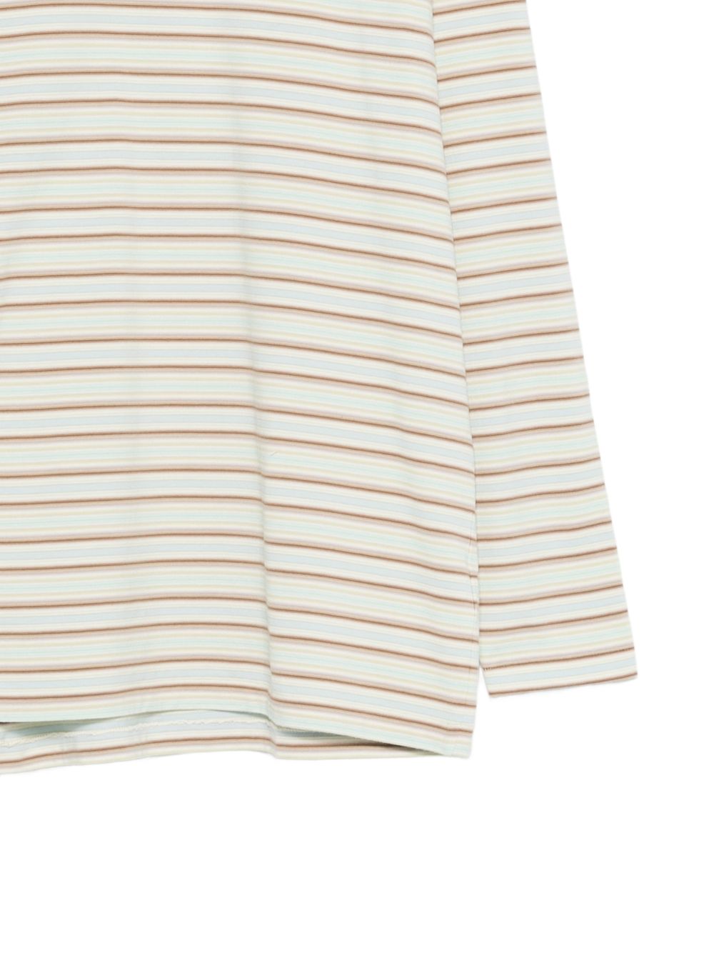 Auralee Striped cotton t-shirt