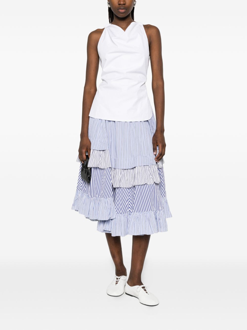 Comme Comme Cotton midi skirt