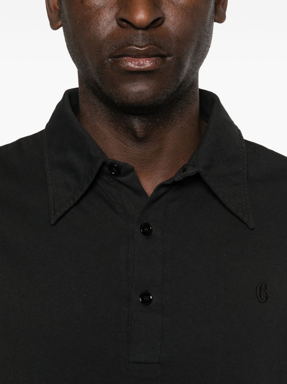 MM6 Maison Margiela Logo cotton polo shirt